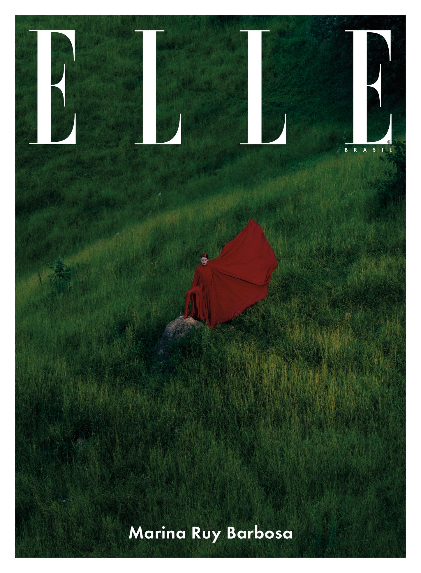 ELLE Impressa - Volume 11 - Capa Marina Ruy Barbosa Look Vermelho (mar/23)