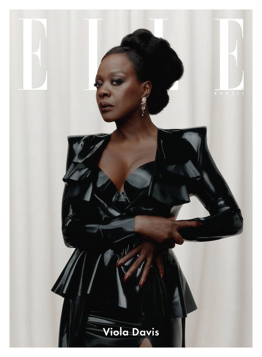 ELLE Impressa - Volume 9 - Capa Viola Davis Look Preto (set/22)